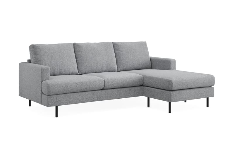 Menard Compact 3-sits Soffa med Divan Höger - Grå - Möbler - Soffa - Divansoffor & schäslongsoffa