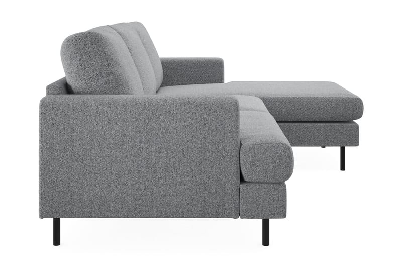 Menard Compact 3-sits Soffa med Divan Höger - Grå - Möbler - Soffa - Divansoffor & schäslongsoffa