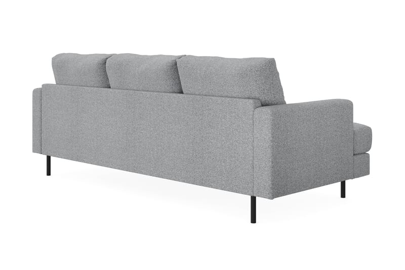 Menard Compact 3-sits Soffa med Divan Höger - Grå - Möbler - Soffa - Divansoffor & schäslongsoffa