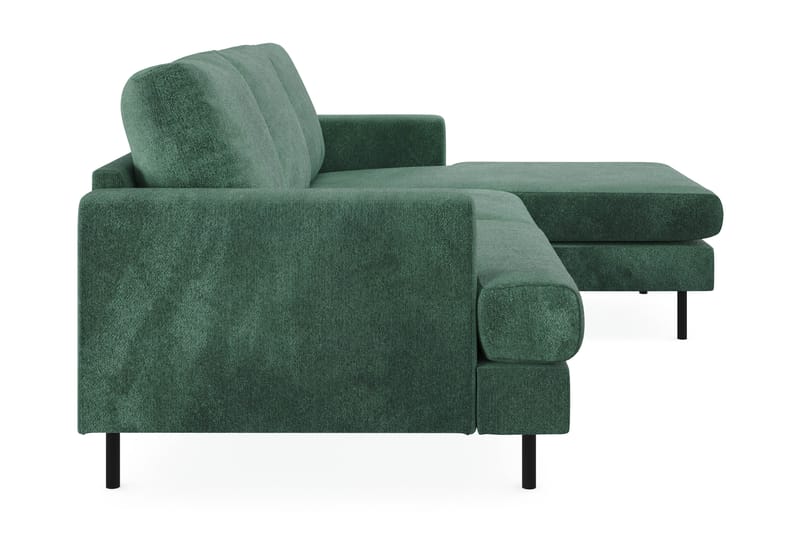 Menard Compact 3-sits Soffa med Divan Höger - Grön - Möbler - Soffa - Divansoffor & schäslongsoffa