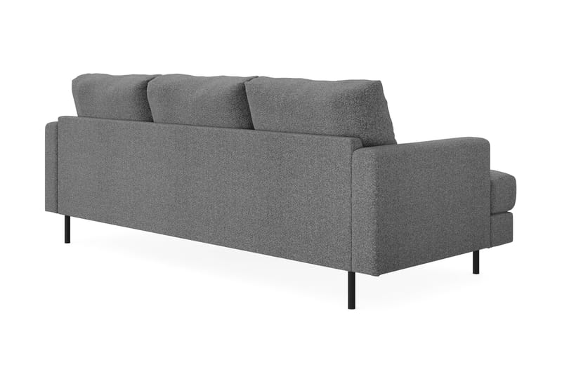 Menard Compact 3-sits Soffa med Divan Höger - Mörkgrå - Möbler - Soffa - Divansoffor & schäslongsoffa