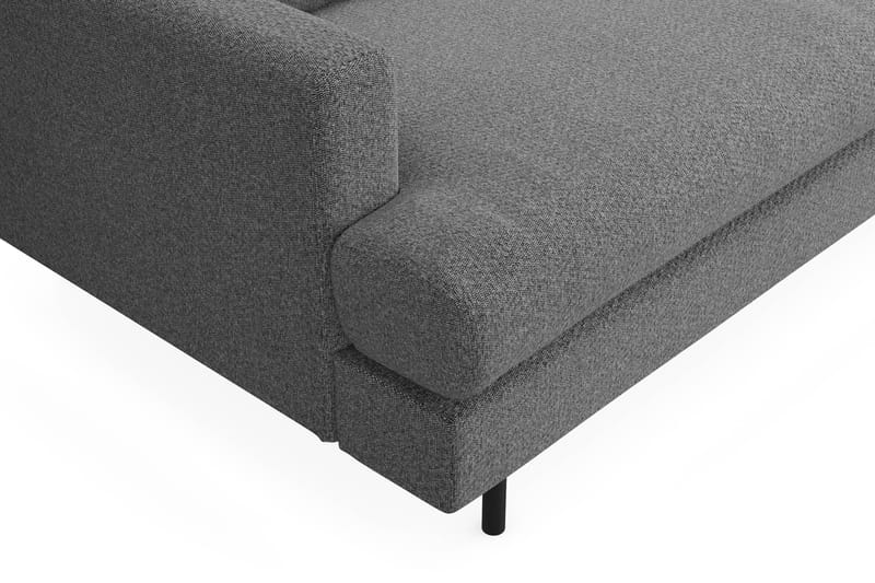 Menard Compact 3-sits Soffa med Divan Höger - Mörkgrå - Möbler - Soffa - Divansoffor & schäslongsoffa