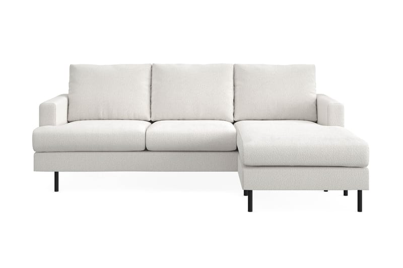 Menard Compact 3-sits Soffa med Divan Höger - Vit - Möbler - Soffa - Divansoffor & schäslongsoffa