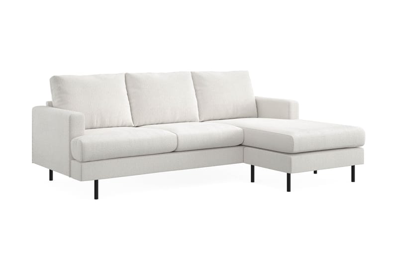 Menard Compact 3-sits Soffa med Divan Höger - Vit - Möbler - Soffa - Divansoffor & schäslongsoffa