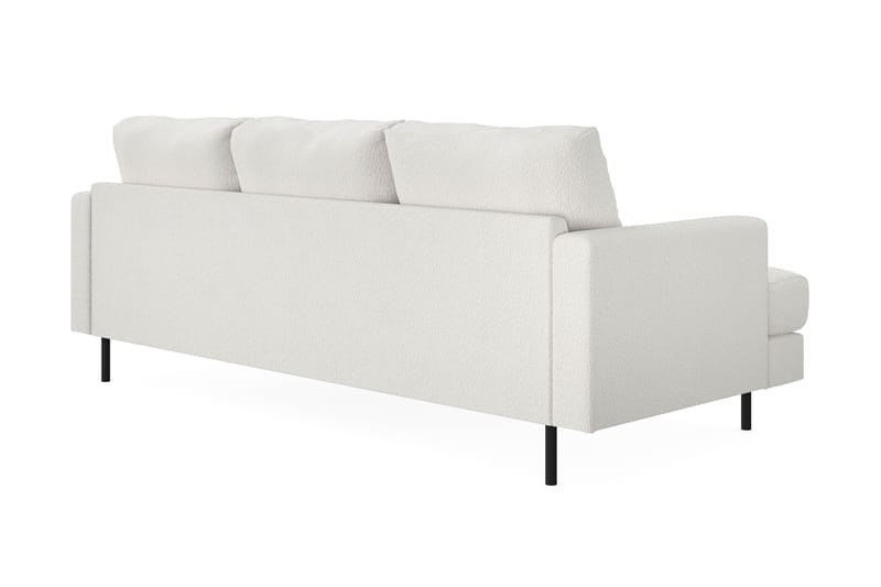 Menard Compact 3-sits Soffa med Divan Höger - Vit - Möbler - Soffa - Divansoffor & schäslongsoffa