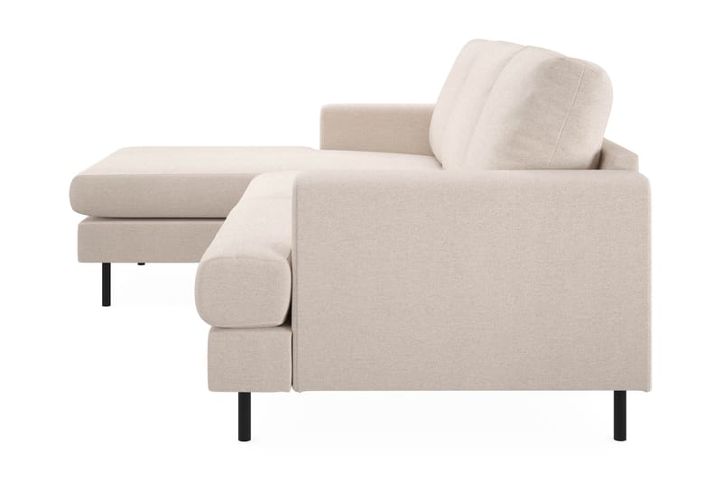 Menard Compact 3-sits Soffa med Divan Vänster - Beige - Möbler - Soffa - Divansoffor & schäslongsoffa