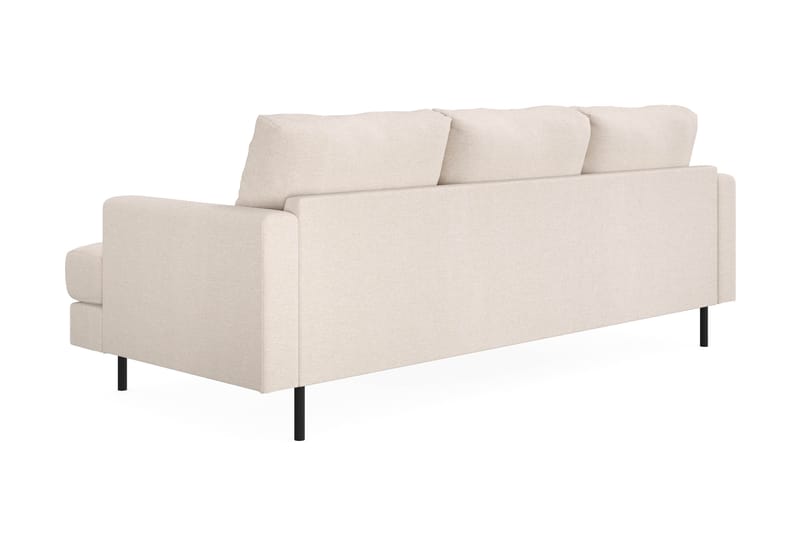 Menard Compact 3-sits Soffa med Divan Vänster - Beige - Möbler - Soffa - Divansoffor & schäslongsoffa