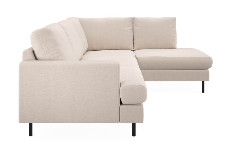 Menard Compact 4-sits L Soffa med Schäslong höger - Beige - Möbler - Soffa - Divansoffor & schäslongsoffa