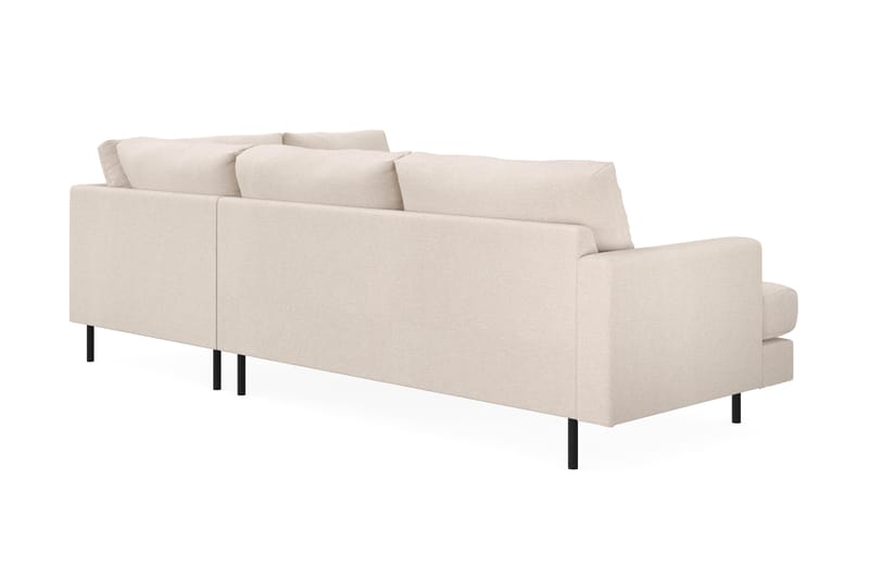 Menard Compact 4-sits L Soffa med Schäslong höger - Beige - Möbler - Soffa - Divansoffor & schäslongsoffa