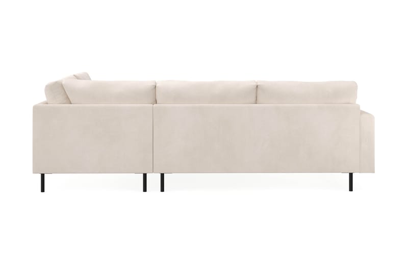 Menard Compact 4-sits Manchester L Soffa med Schäslong höger - Ljus Beige / Vit - Möbler - Soffa - Divansoffor & schäslongsoffa