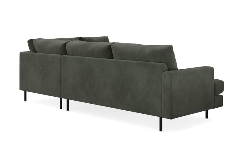 Menard Compact 4-sits Manchester L Soffa Schäslong 4-sits - Mörkgrön - Möbler - Soffa - Divansoffor & schäslongsoffa