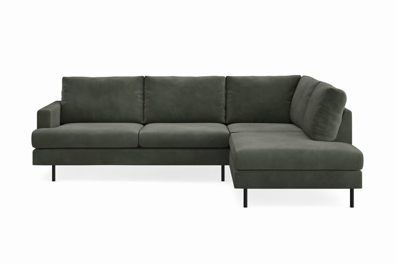 Menard Compact Soffa m. Schäslong 4-sits - Mörkgrön - Divansoffor & schäslongsoffa - 4 sits soffa med divan