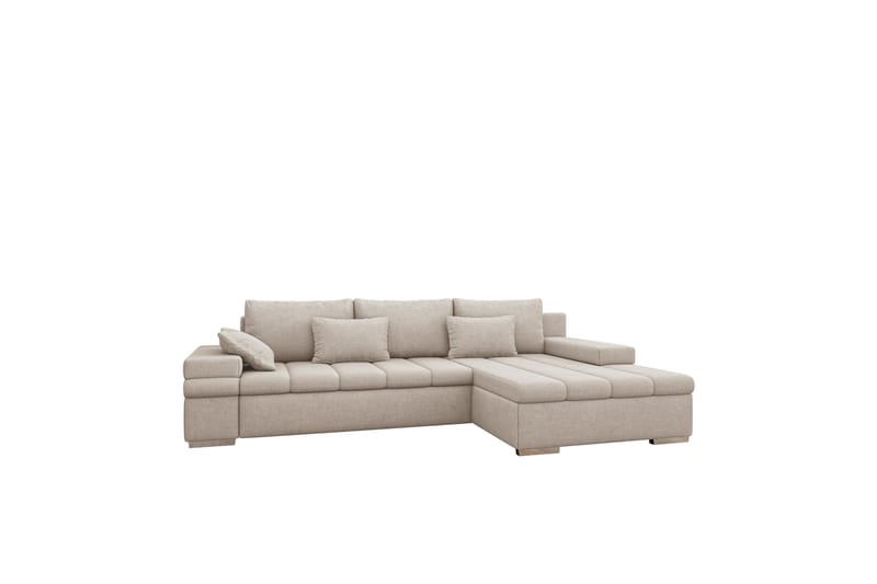 Naoma Soffa med Divan 3-sits - Beige - Möbler - Soffa - Divansoffor & schäslongsoffa