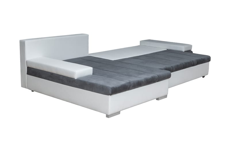 Naoma Soffa med Divan 3-sits - Vit/Ljusgrå - Möbler - Soffa - Divansoffor & schäslongsoffa