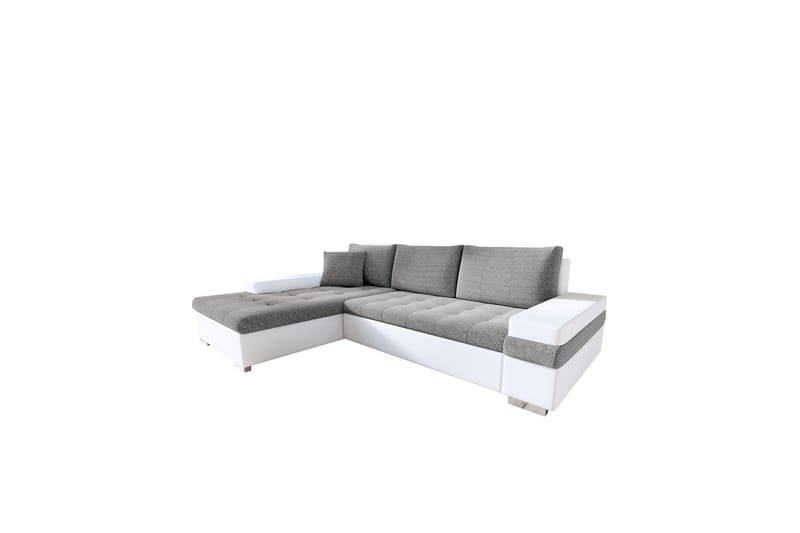 Naoma Soffa med Divan 3-sits - Vit/Ljusgrå - Möbler - Soffa - Divansoffor & schäslongsoffa