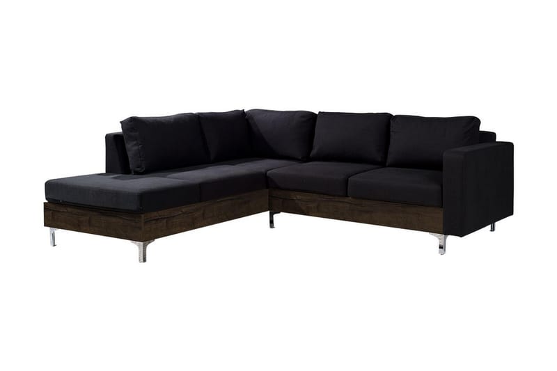 Oberting Soffa - Svart - Divansoffor & schäslongsoffa - Skinnsoffor - 2 sits soffa med divan - 3 sits soffa med divan - 4 sits soffa med divan - Sammetssoffa