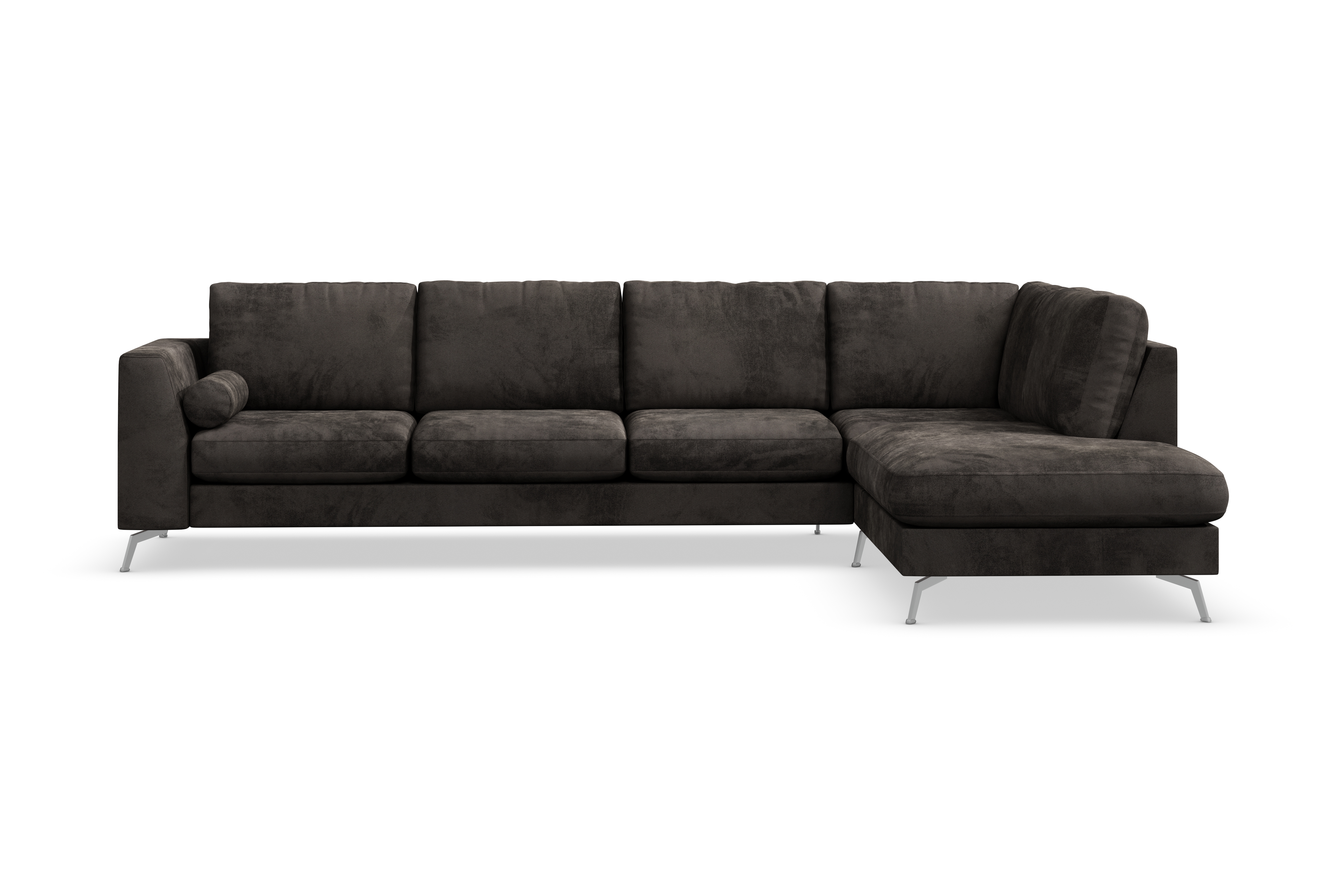 Scandinavian Choice Ocean Lyx 4-sits Soffa med Schäslong Höger - Mörkgrå/Sammet Divansoffor & schäslongsoffa Mörkgrå