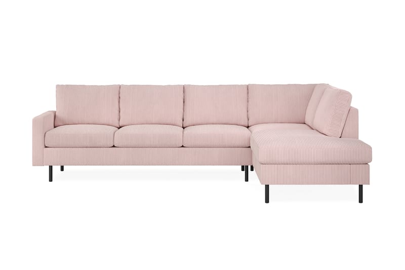 Peppe Manchester 4-sits L Soffa med Schäslong Höger - Rosa - Möbler - Soffa - Divansoffor & schäslongsoffa