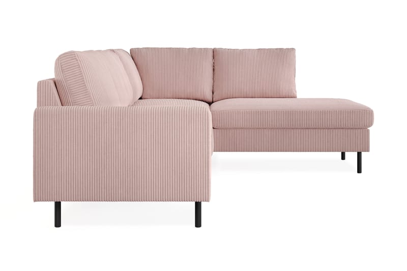 Peppe Manchester 4-sits L Soffa med Schäslong Höger - Rosa - Möbler - Soffa - Divansoffor & schäslongsoffa