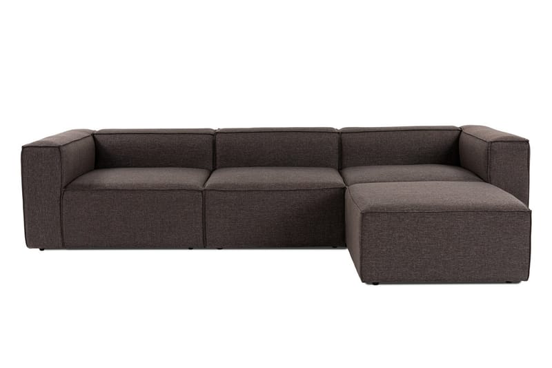 Redlands Soffa med Divan 3-sits - Mörkbrun - Möbler - Soffa - Divansoffor & schäslongsoffa