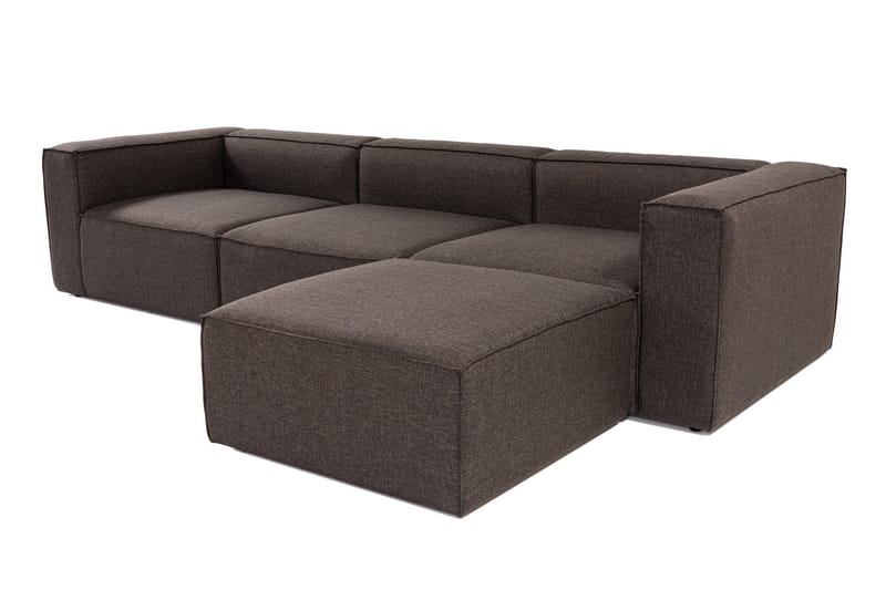 Redlands Soffa med Divan 3-sits - Mörkbrun - Möbler - Soffa - Divansoffor & schäslongsoffa