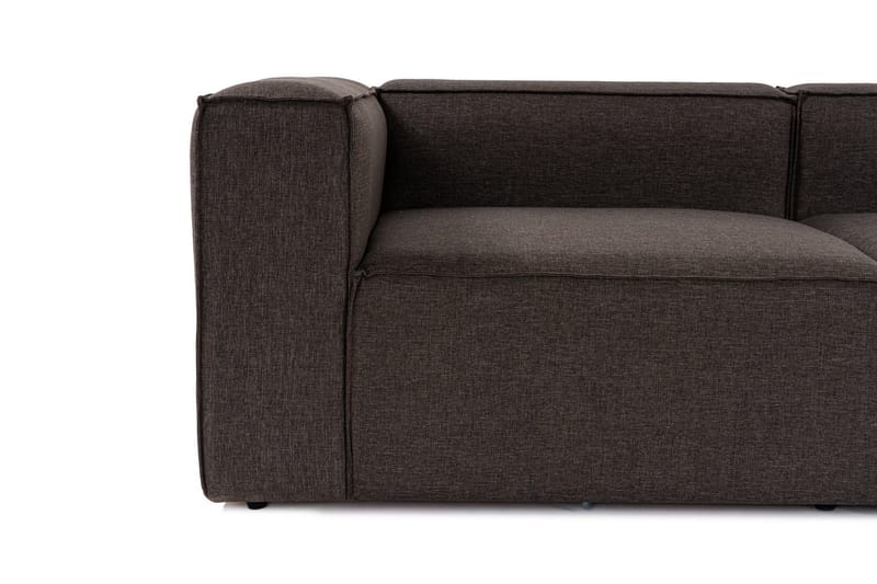 Redlands Soffa med Divan 3-sits - Mörkbrun - Möbler - Soffa - Divansoffor & schäslongsoffa