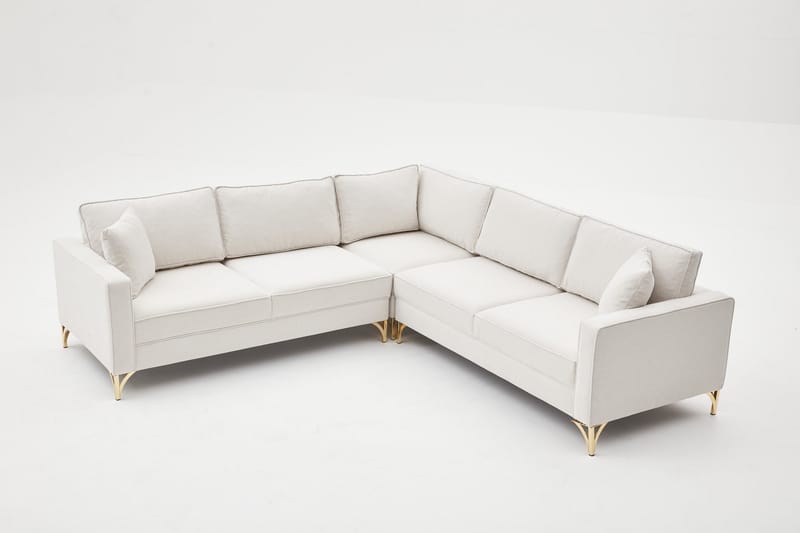 Retzow Hörnsoffa 4-sits - Beige - Divansoffor & schäslongsoffa - 4 sits soffa med divan