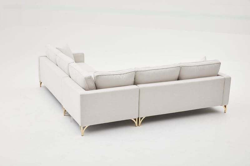 Retzow Hörnsoffa 4-sits - Beige - Divansoffor & schäslongsoffa - 4 sits soffa med divan