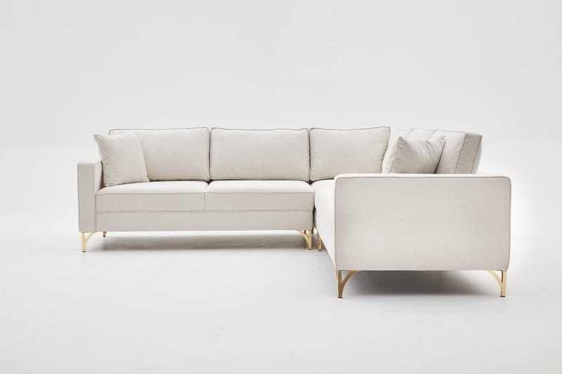 Retzow Hörnsoffa 4-sits - Beige - Divansoffor & schäslongsoffa - 4 sits soffa med divan