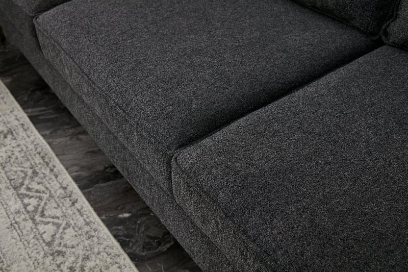 Retzow Soffa m. Divan 4-sits - Antracit - Divansoffor & schäslongsoffa - 4 sits soffa med divan