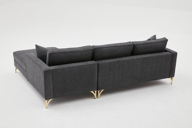 Retzow Soffa m. Divan 4-sits - Antracit - Divansoffor & schäslongsoffa - 4 sits soffa med divan