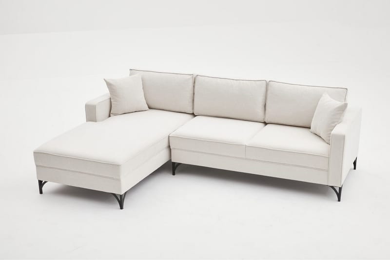 Retzow Soffa m. Divan 4-sits - Beige - Divansoffor & schäslongsoffa - 4 sits soffa med divan