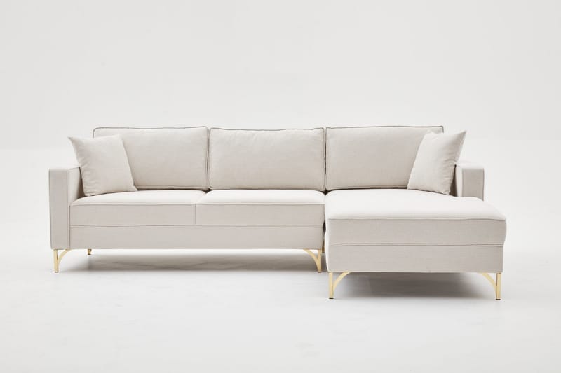 Retzow Soffa m. Divan 4-sits - Beige - Divansoffor & schäslongsoffa - 4 sits soffa med divan