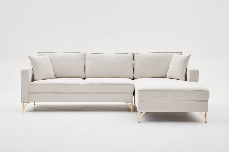 Retzow Soffa m. Divan 4-sits - Beige - Divansoffor & schäslongsoffa - 4 sits soffa med divan