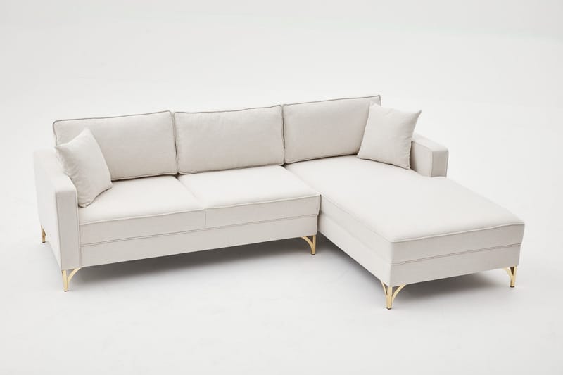 Retzow Soffa m. Divan 4-sits - Beige - Divansoffor & schäslongsoffa - 4 sits soffa med divan