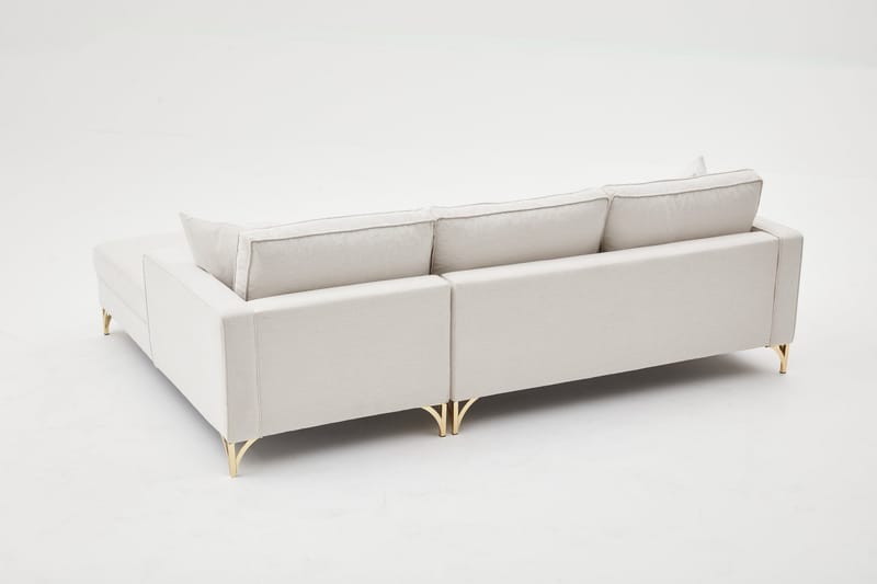 Retzow Soffa m. Divan 4-sits - Beige - Divansoffor & schäslongsoffa - 4 sits soffa med divan