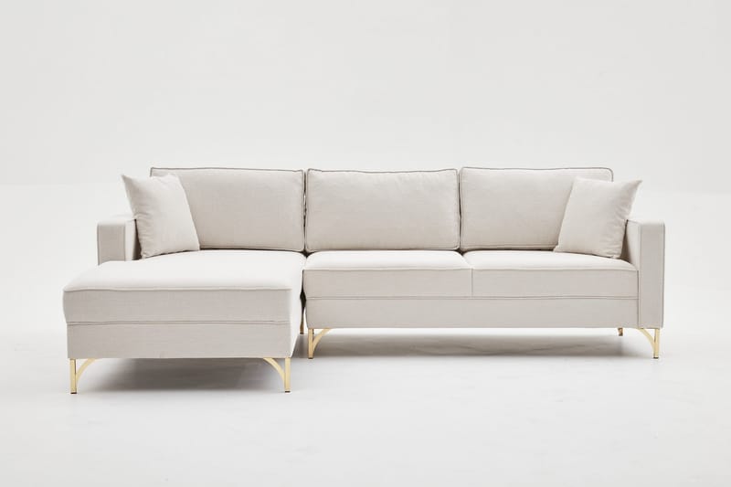 Retzow Soffa m. Divan 4-sits - Beige - Divansoffor & schäslongsoffa - 4 sits soffa med divan