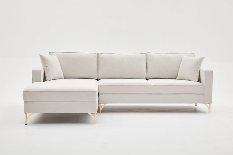 Retzow Soffa m. Divan 4-sits - Beige - Divansoffor & schäslongsoffa - 4 sits soffa med divan