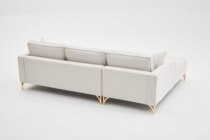 Retzow Soffa m. Divan 4-sits - Beige - Divansoffor & schäslongsoffa - 4 sits soffa med divan