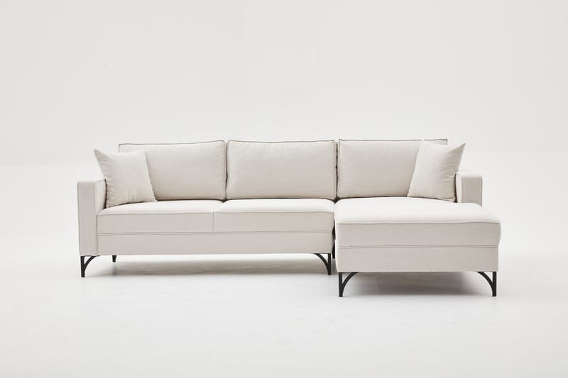 Retzow Soffa m. Divan 4-sits - Beige - Divansoffor & schäslongsoffa - 4 sits soffa med divan