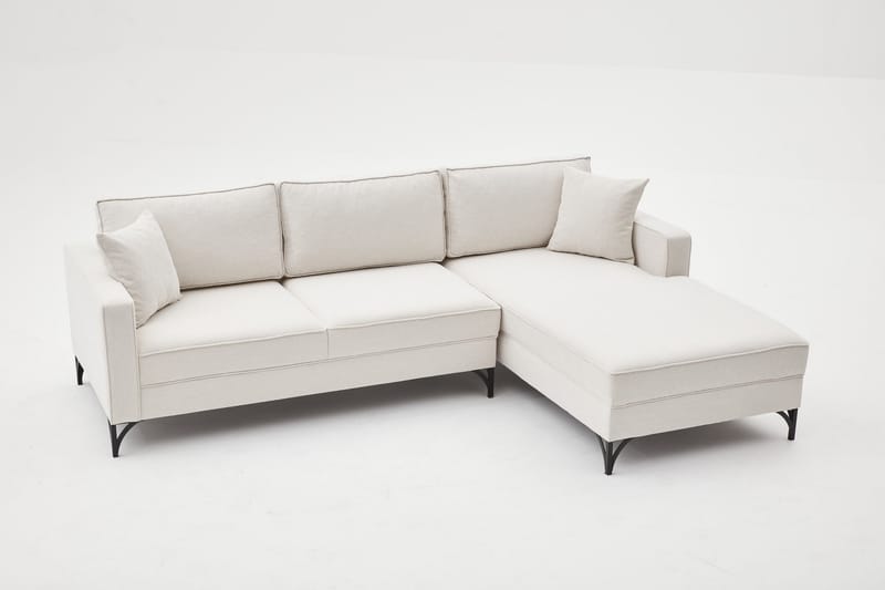 Retzow Soffa m. Divan 4-sits - Beige - Divansoffor & schäslongsoffa - 4 sits soffa med divan