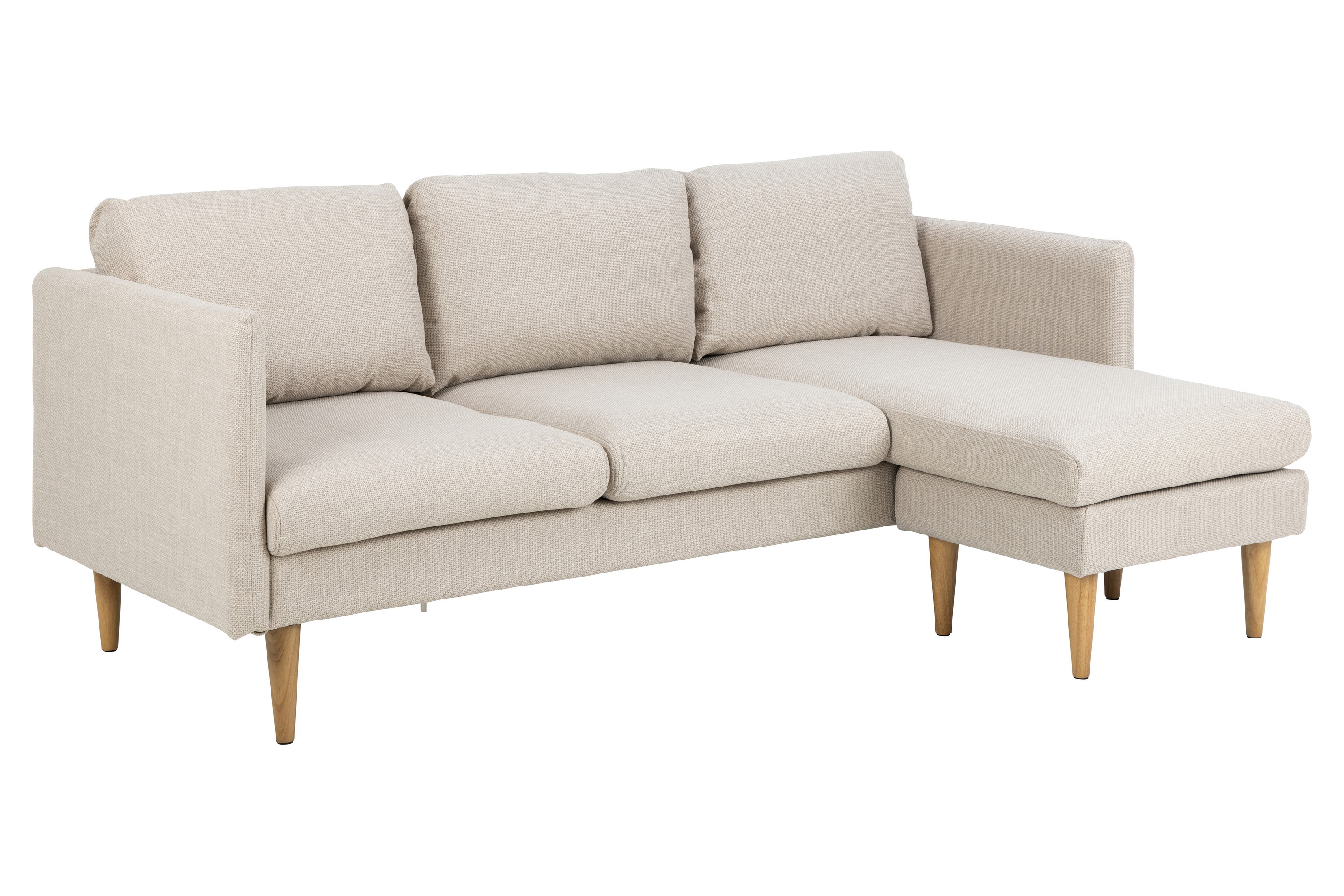 Sanat 3-sits Soffa med Divan - Beige Divansoffor & schäslongsoffa