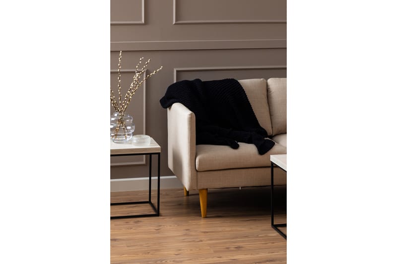 Sanat 3-sits Soffa med Divan - Beige - Divansoffor & schäslongsoffa - 3 sits soffa med divan