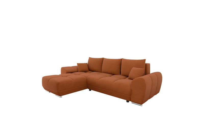 Simerly Soffa med Divan 3-sits - Orange - Möbler - Soffa - Divansoffor & schäslongsoffa