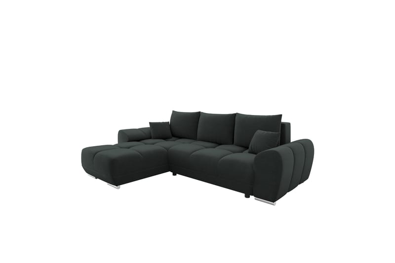 Simerly Soffa med Divan 3-sits - Svart - Möbler - Soffa - Divansoffor & schäslongsoffa