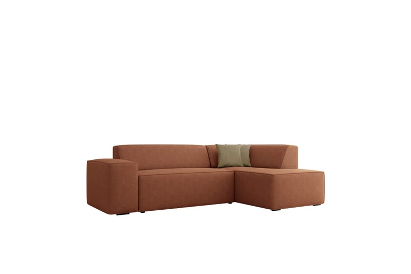 Slucajno Soffa med Schäslong 3-sits - Orange/Beige - Möbler - Soffa - Divansoffor & schäslongsoffa