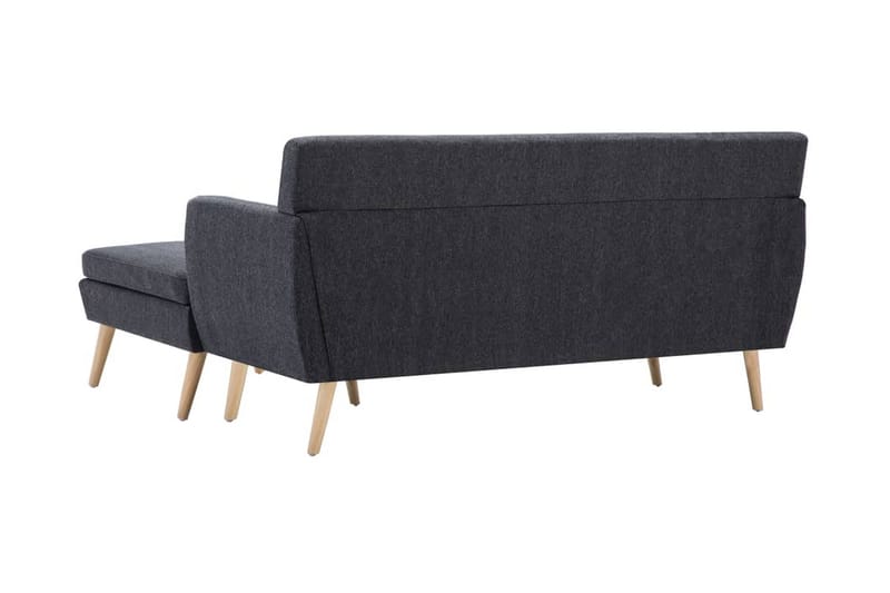 Soffa L-formad tyg 171,5x138x81,5 cm mörkgrå - Grå - Divansoffor & schäslongsoffa