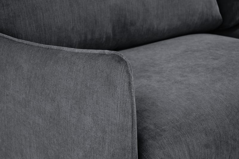 Trend Lyx Schäslongsoffa Vänster - Mörkgrå/Svart - Möbler - Soffa - Divansoffor & schäslongsoffa