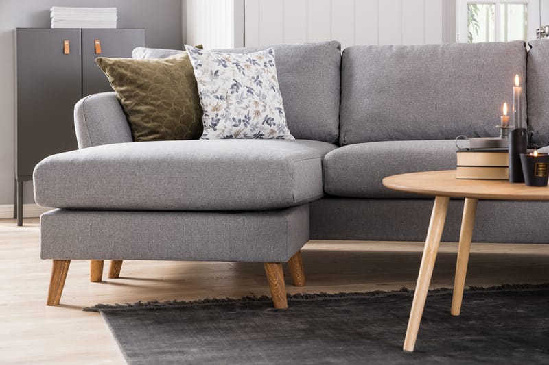 Trend Soffa 3-sits med Schäslong Höger - Ljusgrå - Möbler - Soffa - Divansoffor & schäslongsoffa