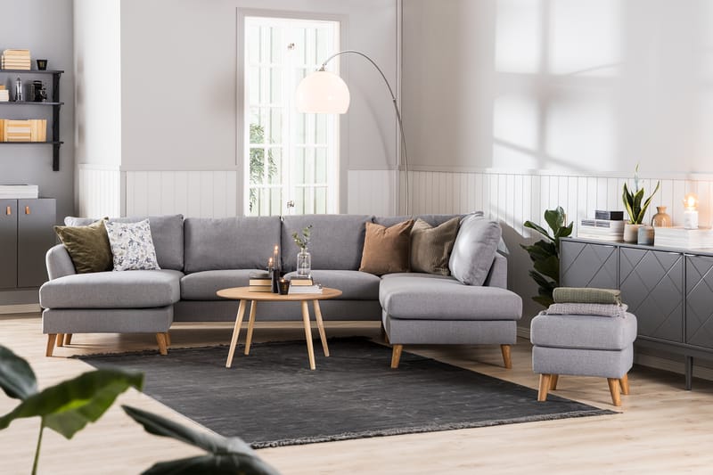 Trend Soffa 3-sits med Schäslong Höger - Ljusgrå - Möbler - Soffa - Divansoffor & schäslongsoffa